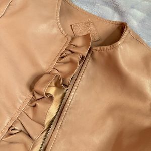 JouJou pink faux Leather Jacket  size M